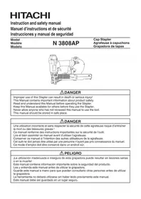 Notice HiKOKI N3808AP Grapadora