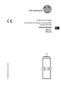 Notice IFM DI0104 Contrôleur de vitesse