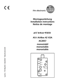Notice IFM AC2057 Industrielle Automatisierung