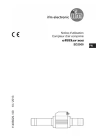 Notice IFM SD2000 Compteur d'air comprimé