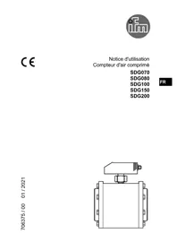 Notice IFM SDG080 Compteur d'air comprimé