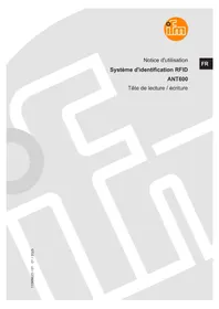 Notice IFM ANT600 Système RFID