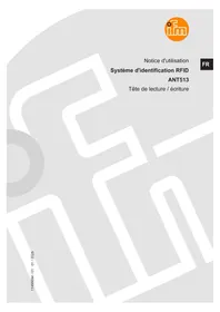 Notice IFM ANT513 Système RFID