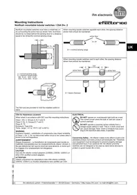 Notice IFM IG0062 Interrupteur tubulaire