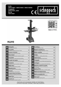 Notice SCHEPPACH HL810 Rozdružovač