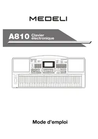 Notice Medeli A810 Clavier