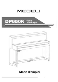 Notice Medeli DP650K Piano