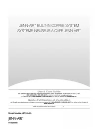 Notice JENN-AIR JBC7624BS Coffee machine