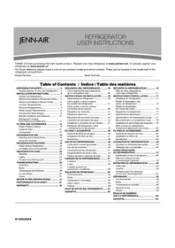 Notice JENN-AIR JFX2897DRP Refrigerador