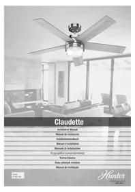 Notice HUNTER CLAUDETTE Ventilateur