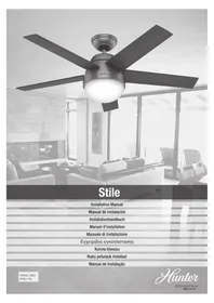 Notice HUNTER STILE Ventilateur
