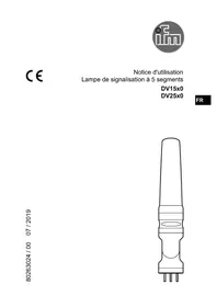 Notice IFM DV2530 Lampe de signalisation