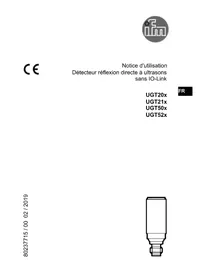 Notice IFM UGT210 Détecteur à ultrasons