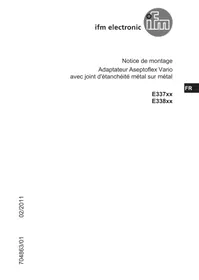 Notice IFM E33732 Adaptateur industriel