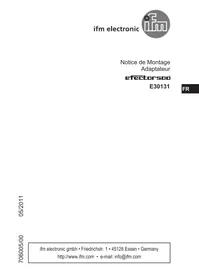 Notice IFM E30131 Adaptateur industriel