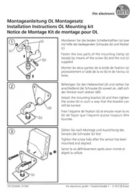 Notice IFM E20792 Kit de montage industriel