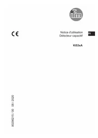 Notice IFM KI530A Détecteur électronique