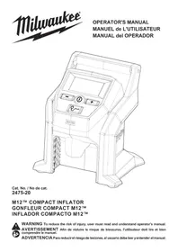 Notice MILWAUKEE M12 247521XC Gonfleur électrique