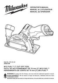 Notice MILWAUKEE M12 FUEL 252221XC Outil de découpe électrique