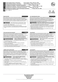 Notice IFM AC1254 Manuel d'installation électrique