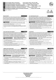 Notice IFM AC1253 Alimentation électrique