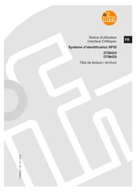 Notice IFM DTM425 Système RFID