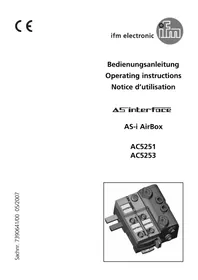 Notice IFM AC5253 Interface