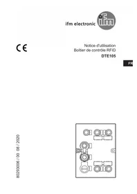 Notice IFM DTE105 Boîtier de contrôle industriel