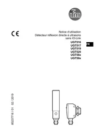 Notice IFM UGT520 Détecteur à ultrasons