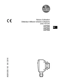 Notice IFM UGT594 Capteur ultrasonique