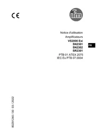 Notice IFM SN2302 Amplificateur