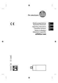 Notice IFM KD501A Détecteur de proximité capacitif