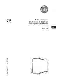 Notice IFM VSE100 Électronique de diagnostic