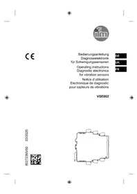 Notice IFM VSE002 Vibration sensor