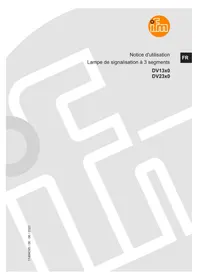 Notice IFM DV2330 Lampe de signalisation