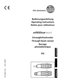 Notice IFM OG0038 Beleuchtung