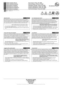 Notice IFM DN4234 Alimentation électrique