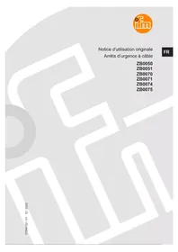 Notice IFM ZB0051 Dispositif de sécurité industrielle