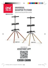 Notice ONE FOR ALL WM 7475 Support mural