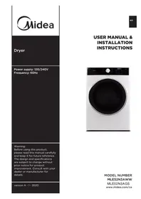 Notice MIDEA MLE52N3AWW Sèche-linge