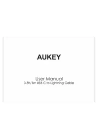Notice Aukey PBY11 Câble de chargement