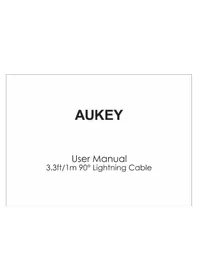 Notice Aukey CBAL04 Câble de charge