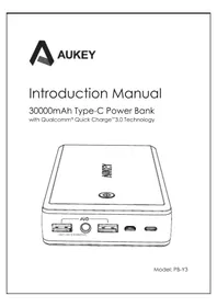 Notice Aukey PBY3 Batterie externe