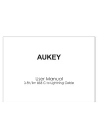 Notice Aukey SKM30 Câble de chargement