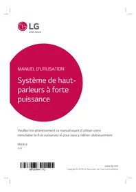 Notice LG RK8 Enceinte bluetooth