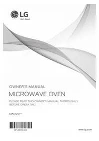 Notice LG LMV2257BD Built-in oven