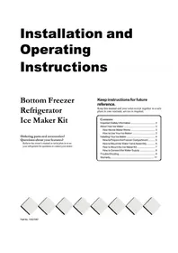 Notice JENN-AIR IC13B Refrigerador