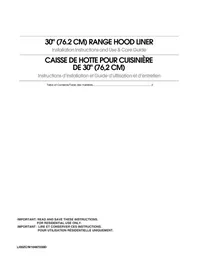 Notice JENN-AIR UXL5430BSS Basket