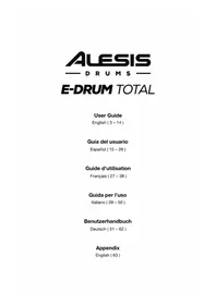 Notice ALESIS EDRUM TOTAL Instrument de musique électronique