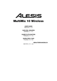 Notice ALESIS MULTIMIX 10 WIRELESS Mixeur plongeant